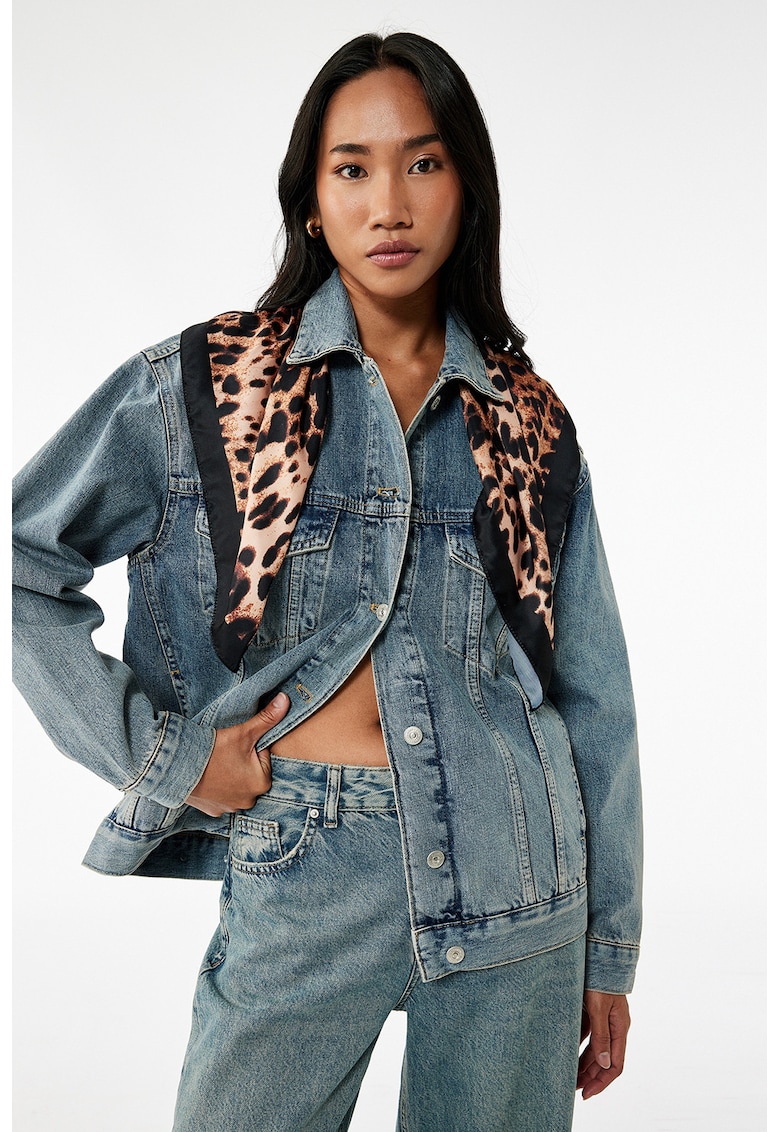 Jacheta regular fit din denim