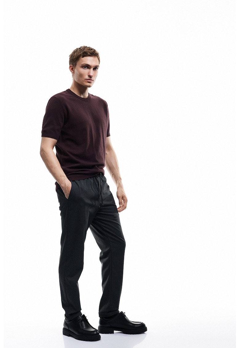 Pantaloni de trening cu snur - Gri antracit