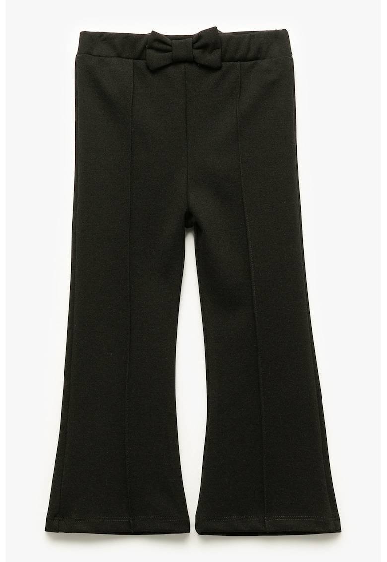 Pantaloni bootcut cu funda - Negru