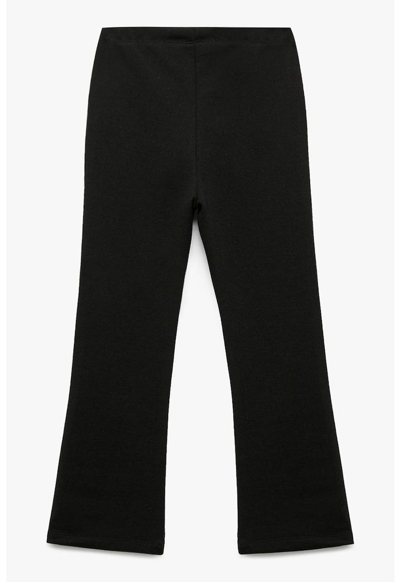 Colanti uni bootcut - Negru