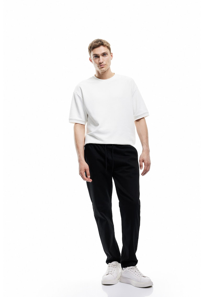 Pantaloni jogger conici - Negru