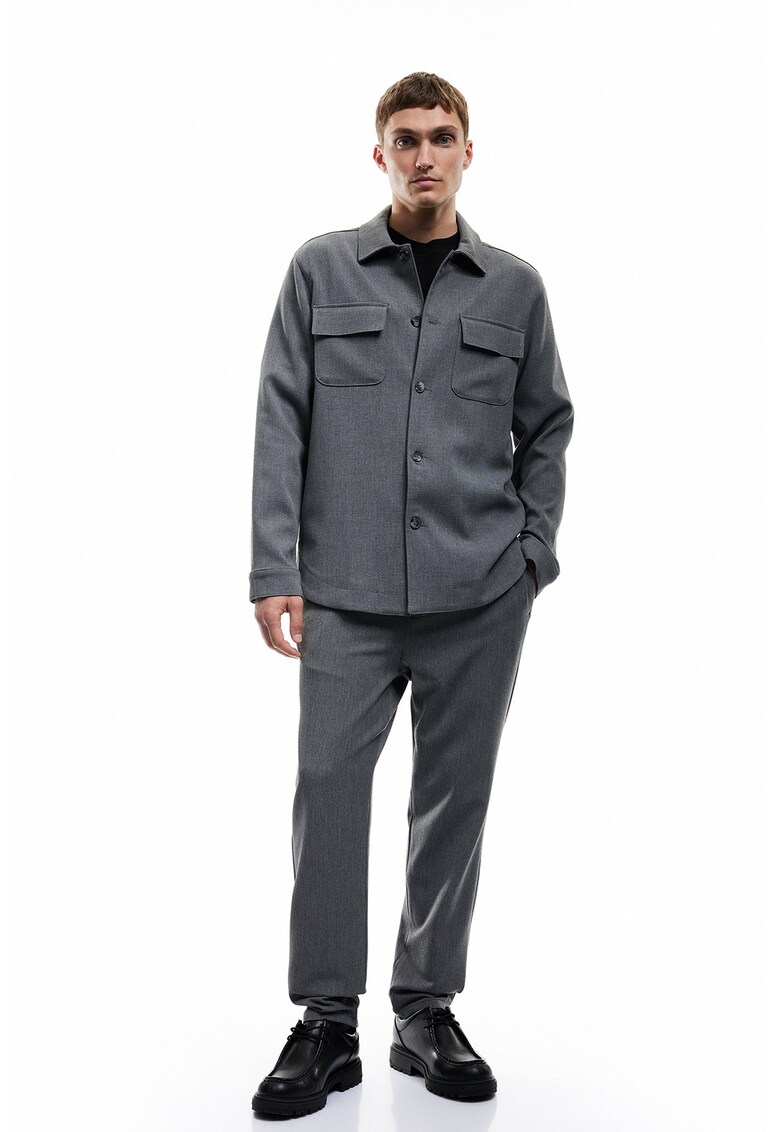 Pantaloni de trening relaxed fit - Gri inchis