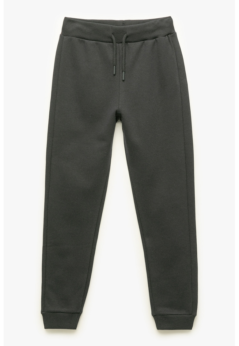 Pantaloni de trening din amestec de bumbac - Gri inchis