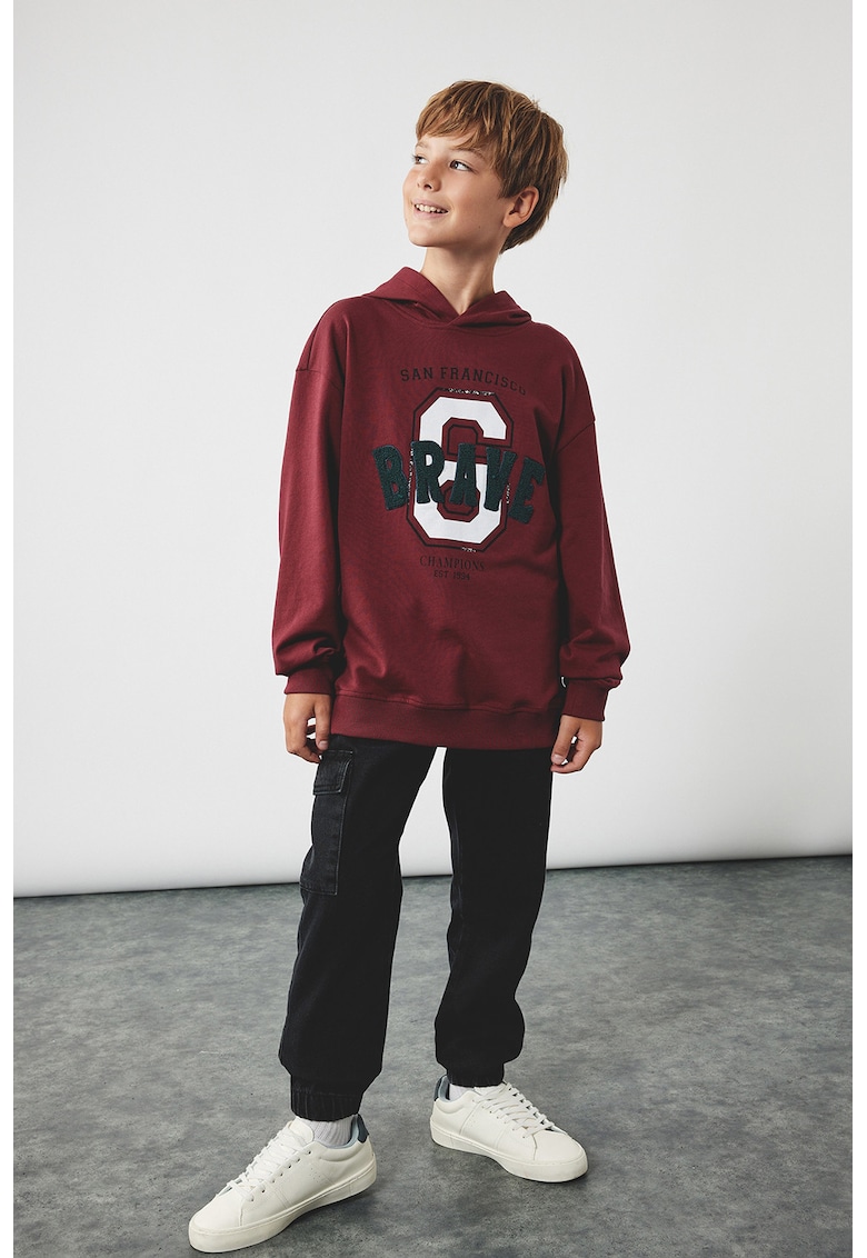 Blugi jogger cu snur - Negru