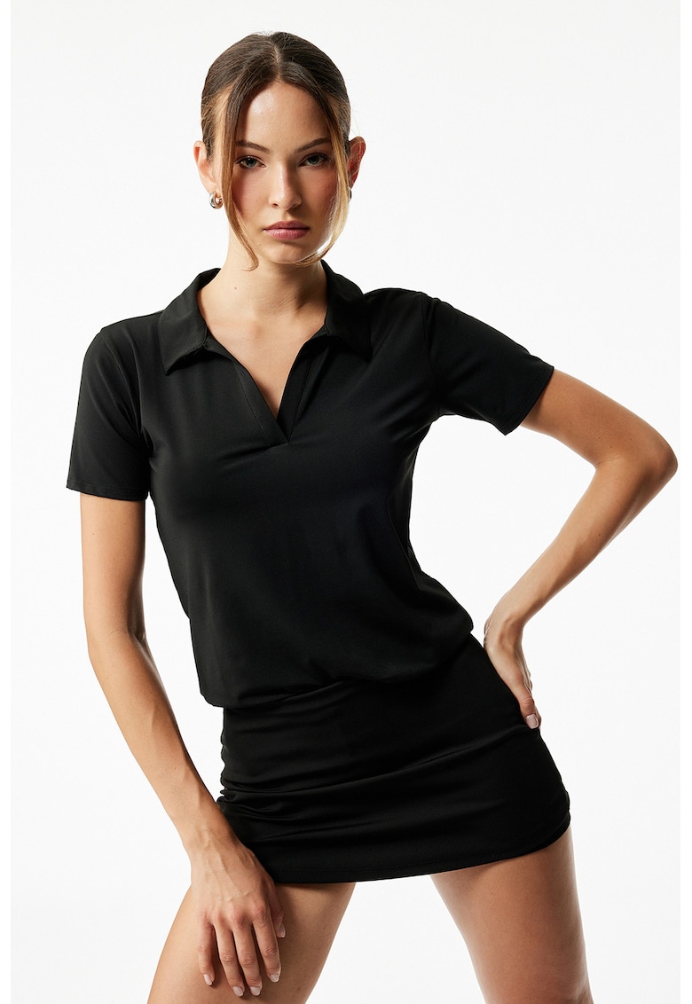 Tricou polo uni - Negru