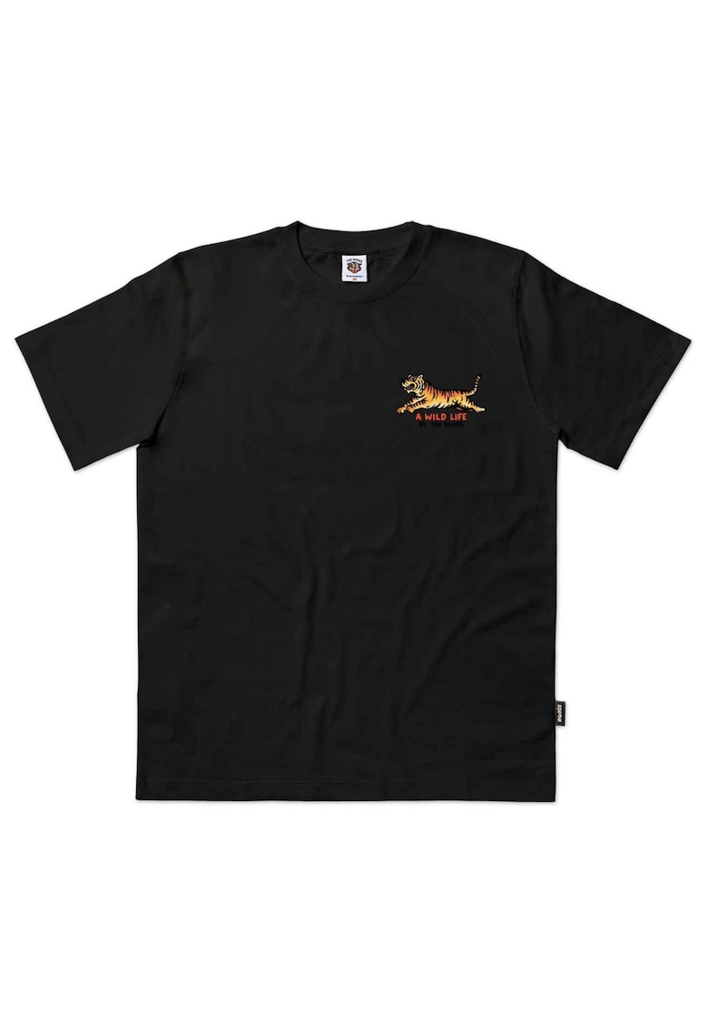 Tricou regular cu imprimeu la spate A Wild Life -