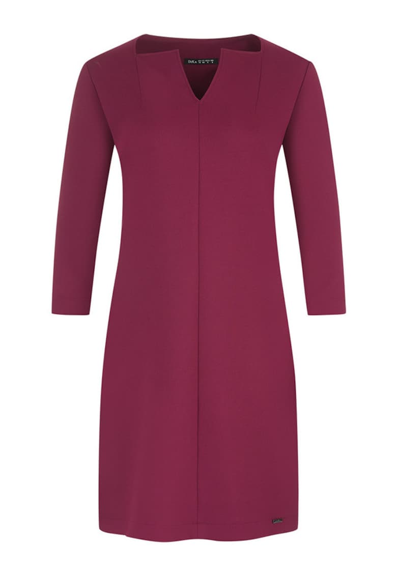 Rochie cu design clasic si decolteu in V
