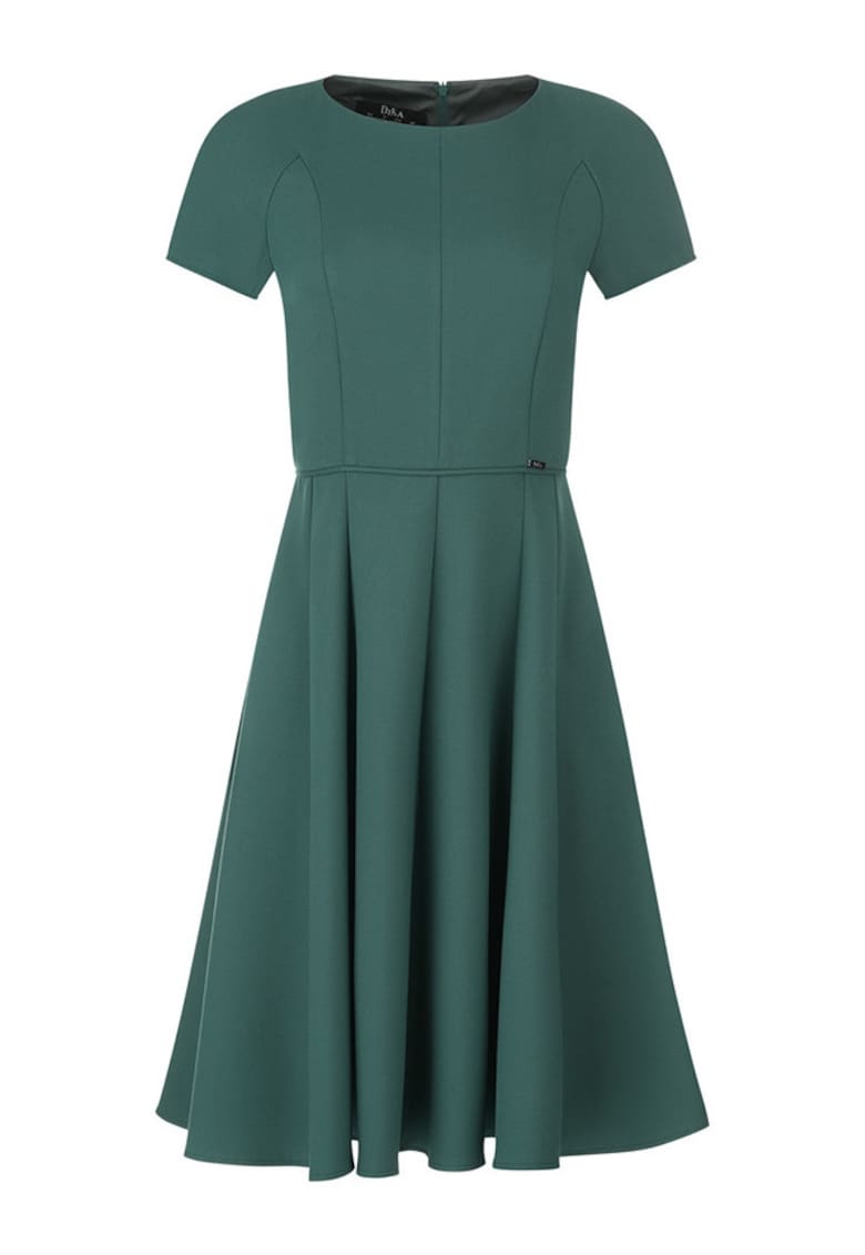 Rochie cu decolteu rotund si maneci scurte