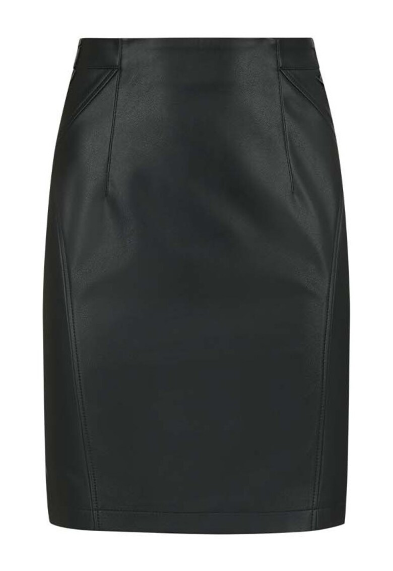Fusta din piele ecologica cu femoar la spate