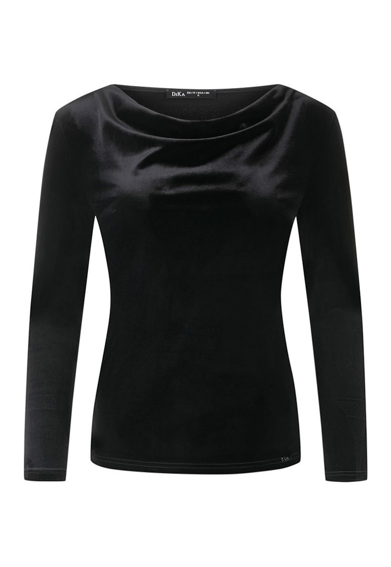 Bluza slim fit din catifea