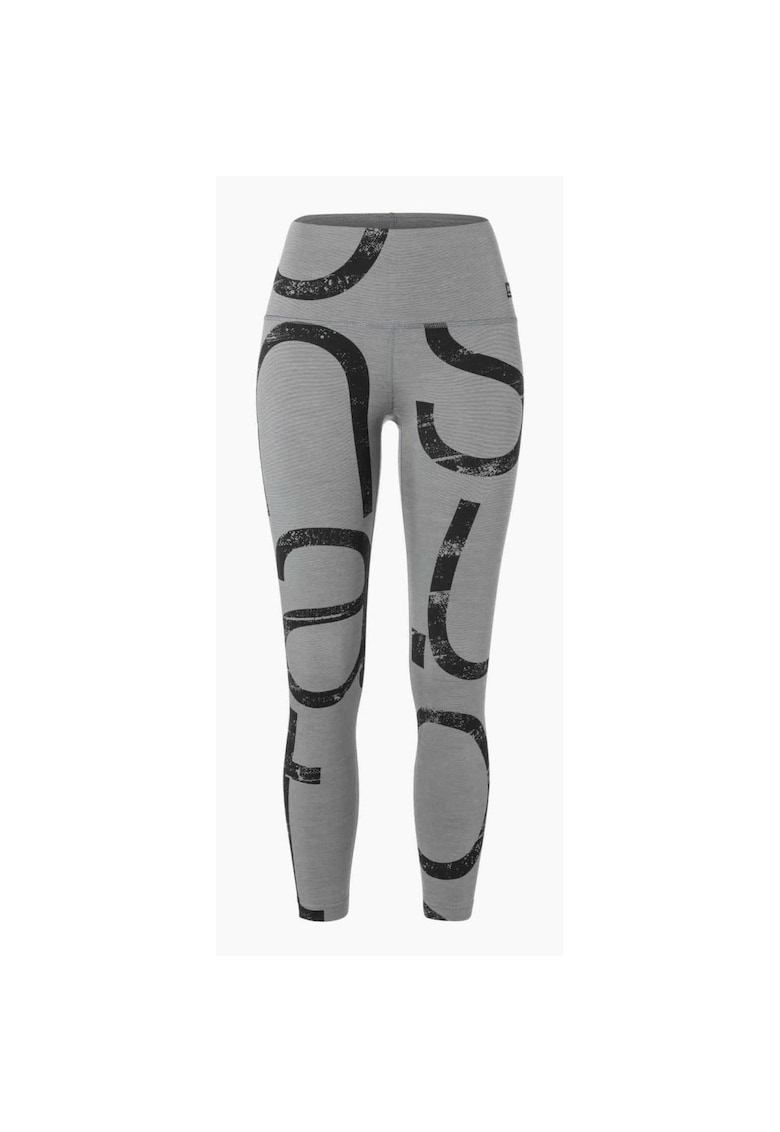Pantaloni de corp din amestec de lana CAPITAL LOGO TIGHTS - pentru femei - culoarea gri