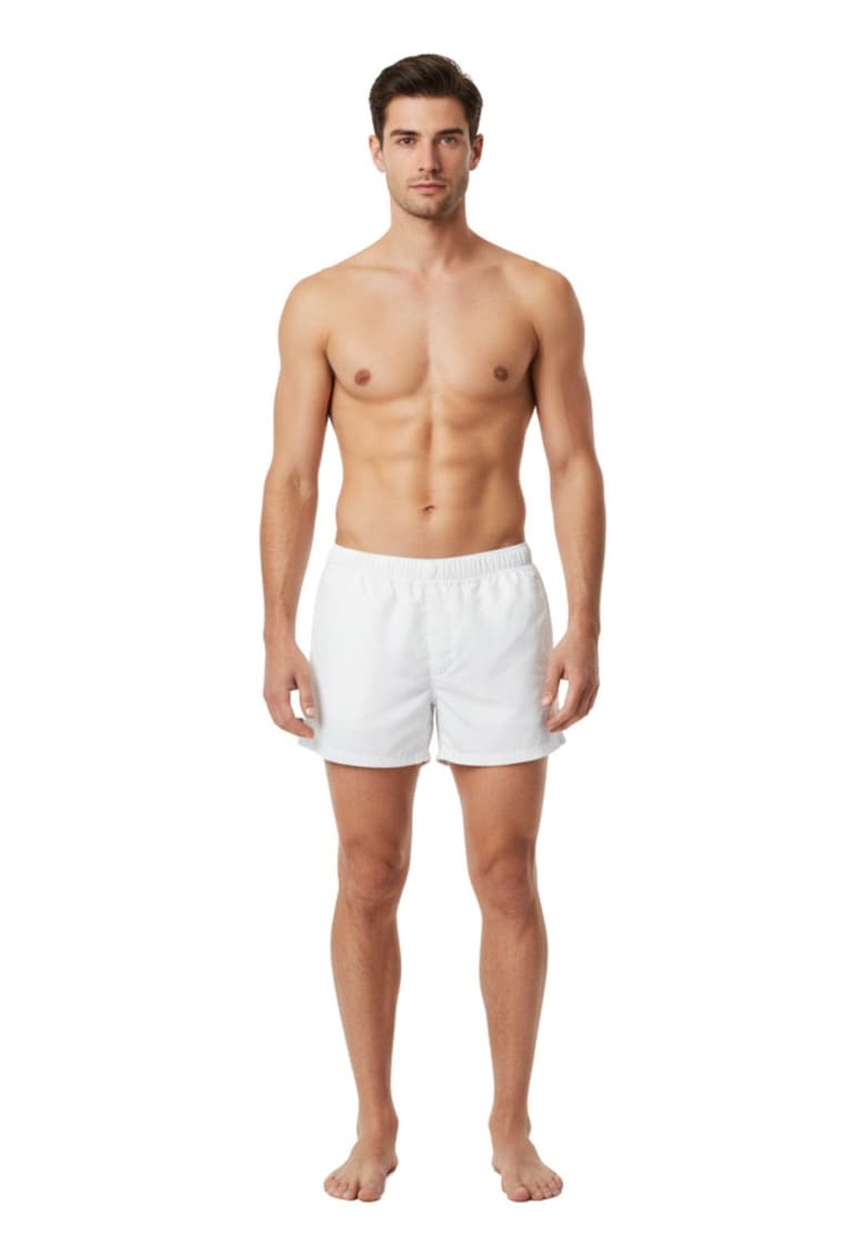 Pantaloni scurti de baie cu talie elastica -