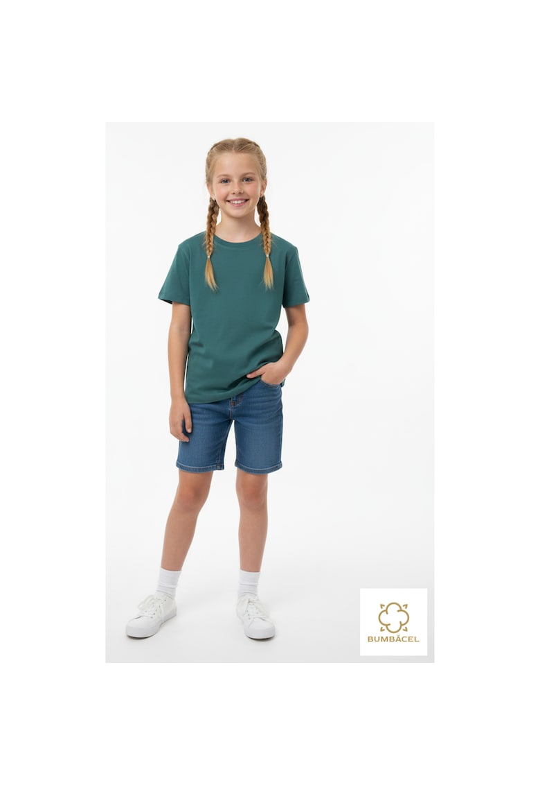 Tricou uniton din bumbac pentru fete din bumbac uniton - Verde