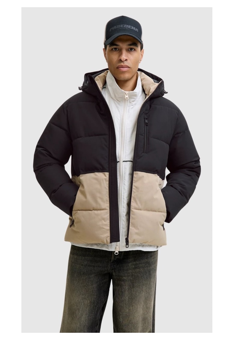 Jacheta - JJEOWEN PUFFER - barbati - Regular fit - Negru