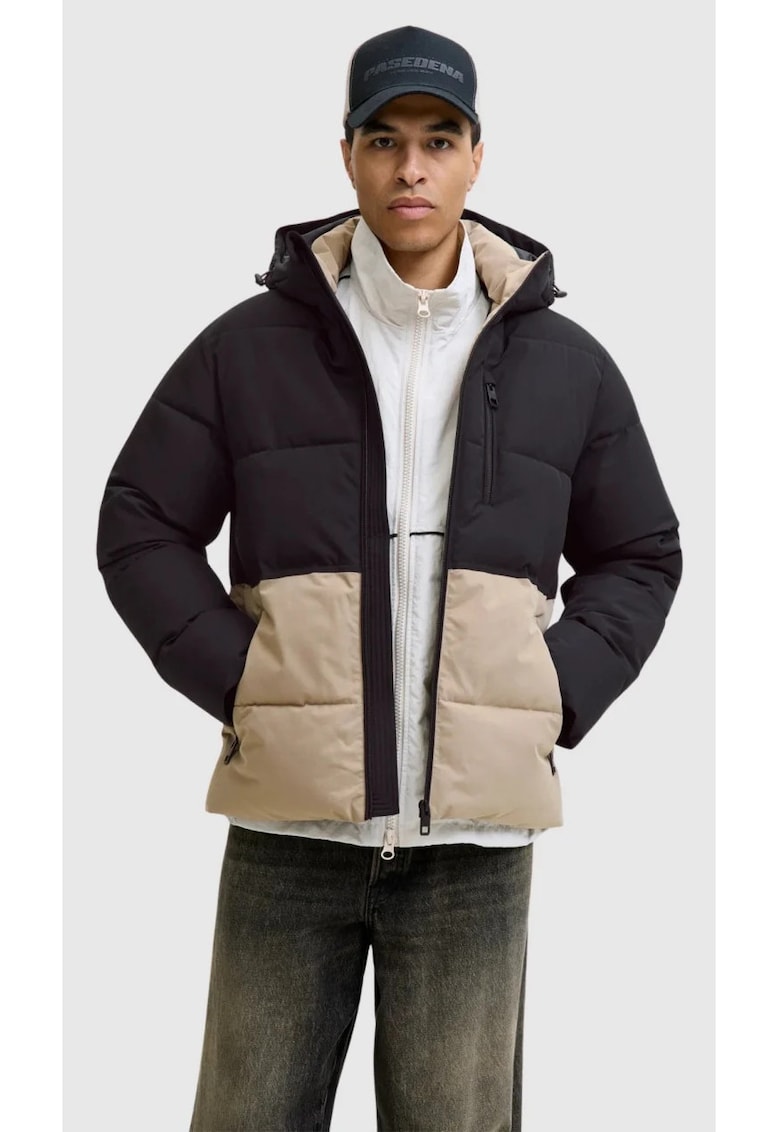 Jacheta - JJEOWEN PUFFER - barbati - Regular fit - Negru