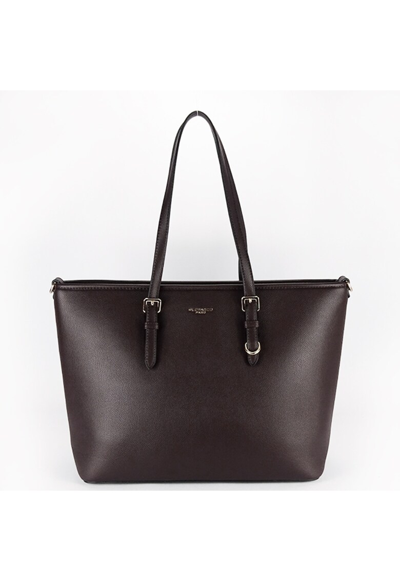 Geanta bordeaux de talie mare F1808 16 Bordeaux - Maro inchis - 30x36x14