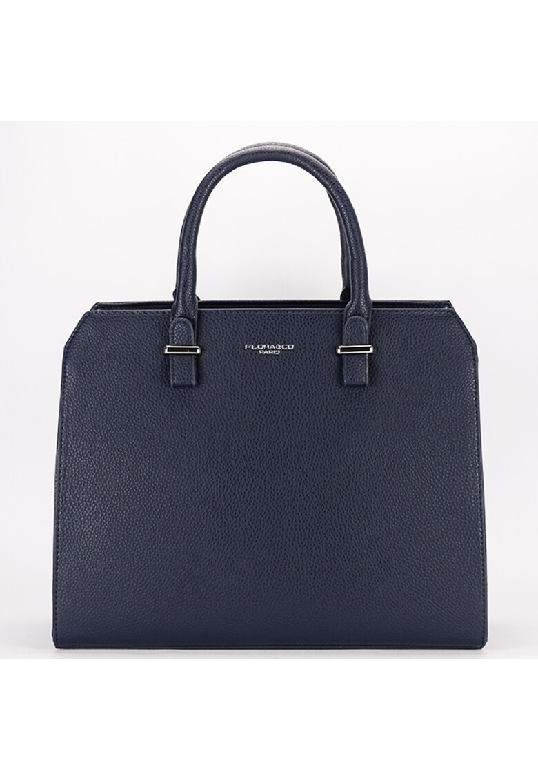 Geanta neagra H6998 13 Negru - Bleumarin - 25x32x12