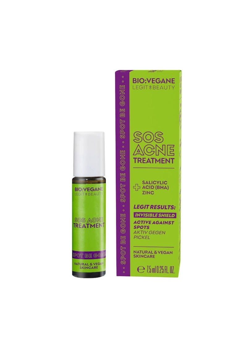Tratament S.O.S pentru acnee - Spot Be Gone - Bio:Vegane Legit Beauty - 7.5 ml