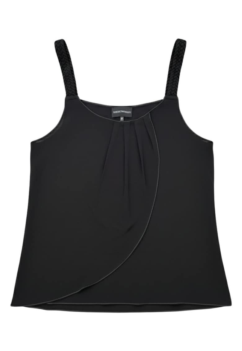 Top cu bretele cu aspect impletit -