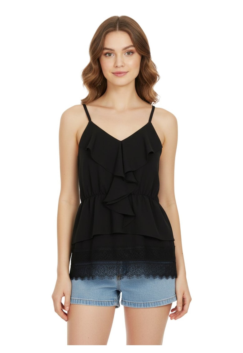 Top Zaida cu volane si dantela -