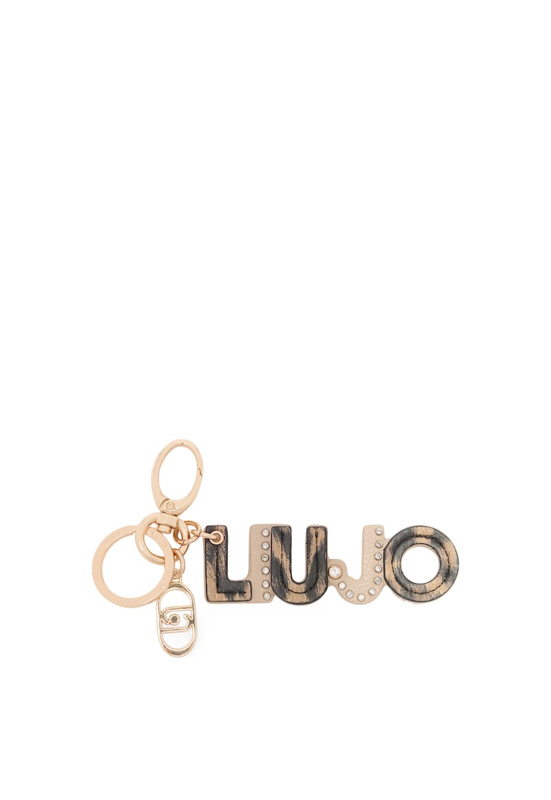 Breloc in forma de logo - Negru/Maro camel