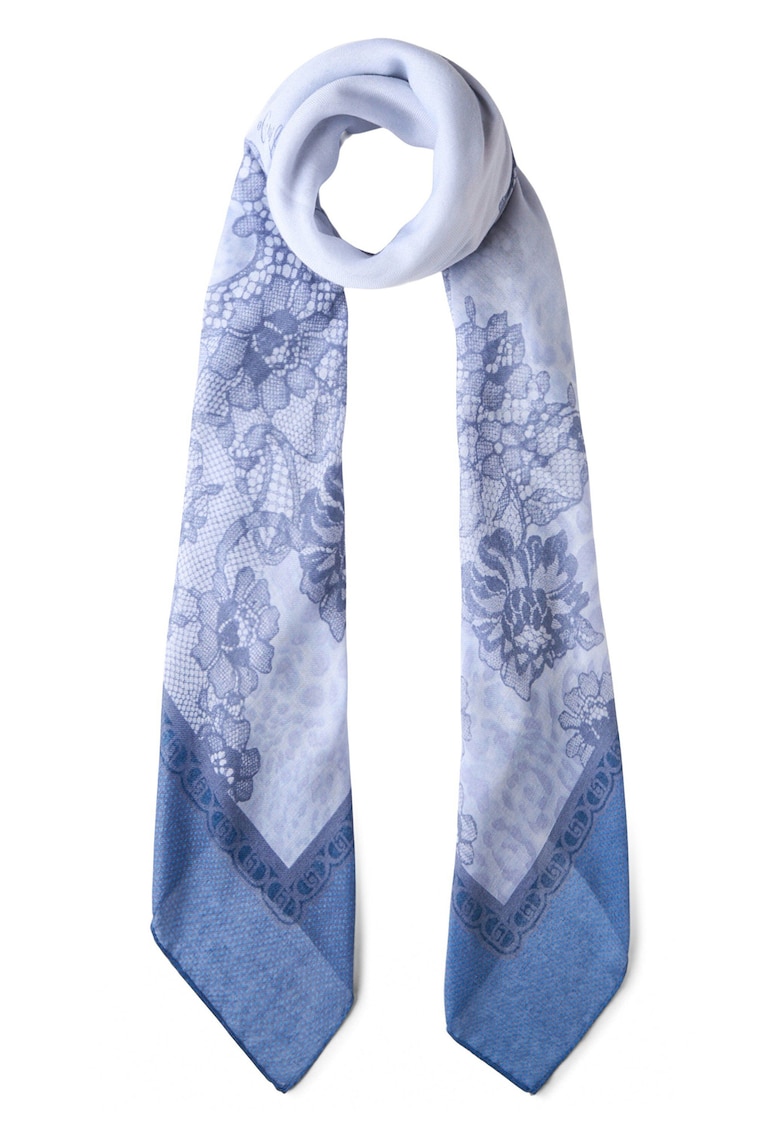 Esarfa cu animal print Better - Albastru deschis