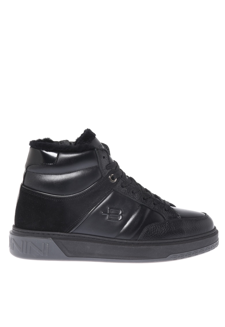 Pantofi sport mid-cut din piele