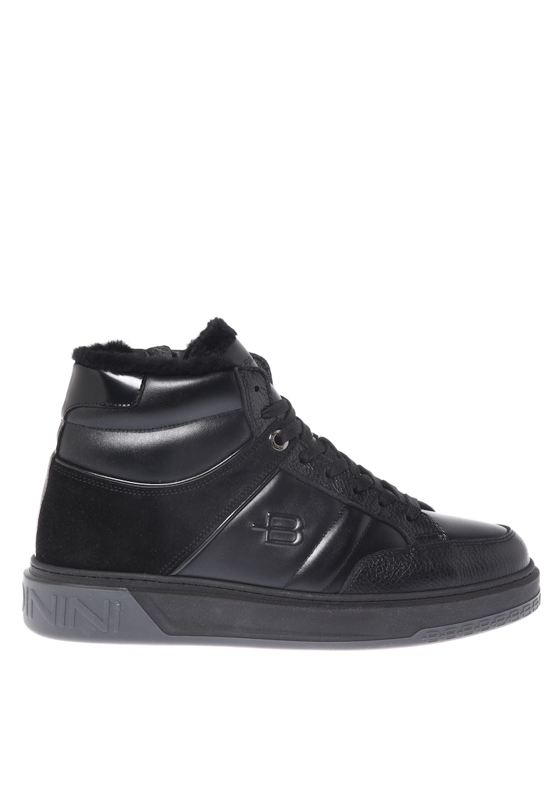 Pantofi sport mid-cut din piele