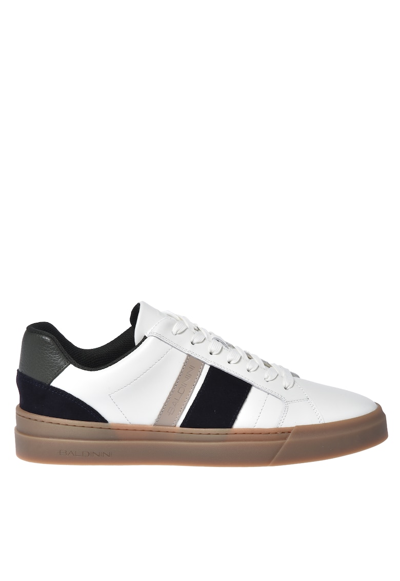 Pantofi sport din piele cu imprimeu logo