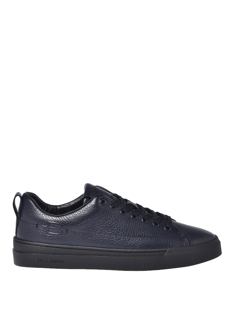 Pantofi sport de piele cu logo - Albastru