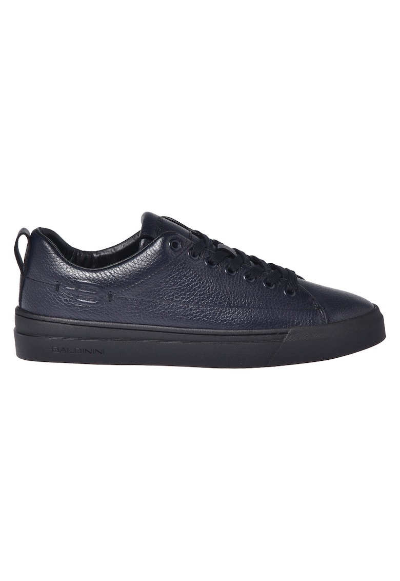 Pantofi sport de piele cu logo - Albastru
