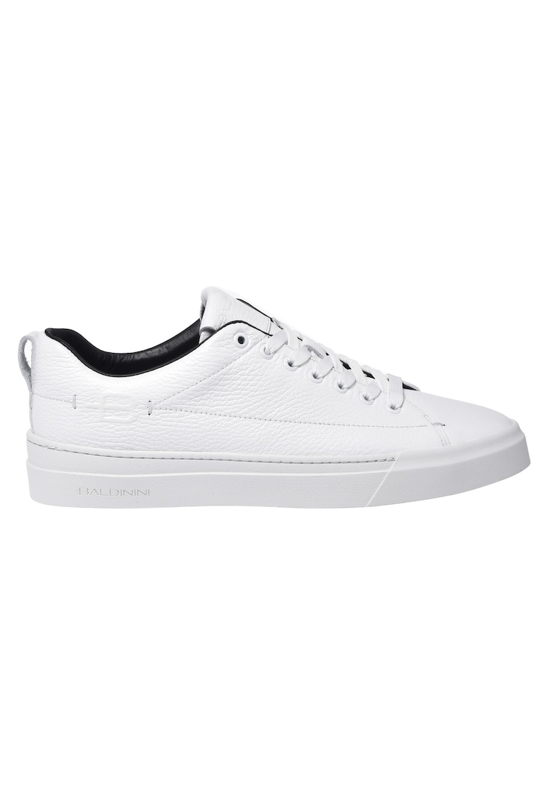 Pantofi sport low-cut din piele - Alb