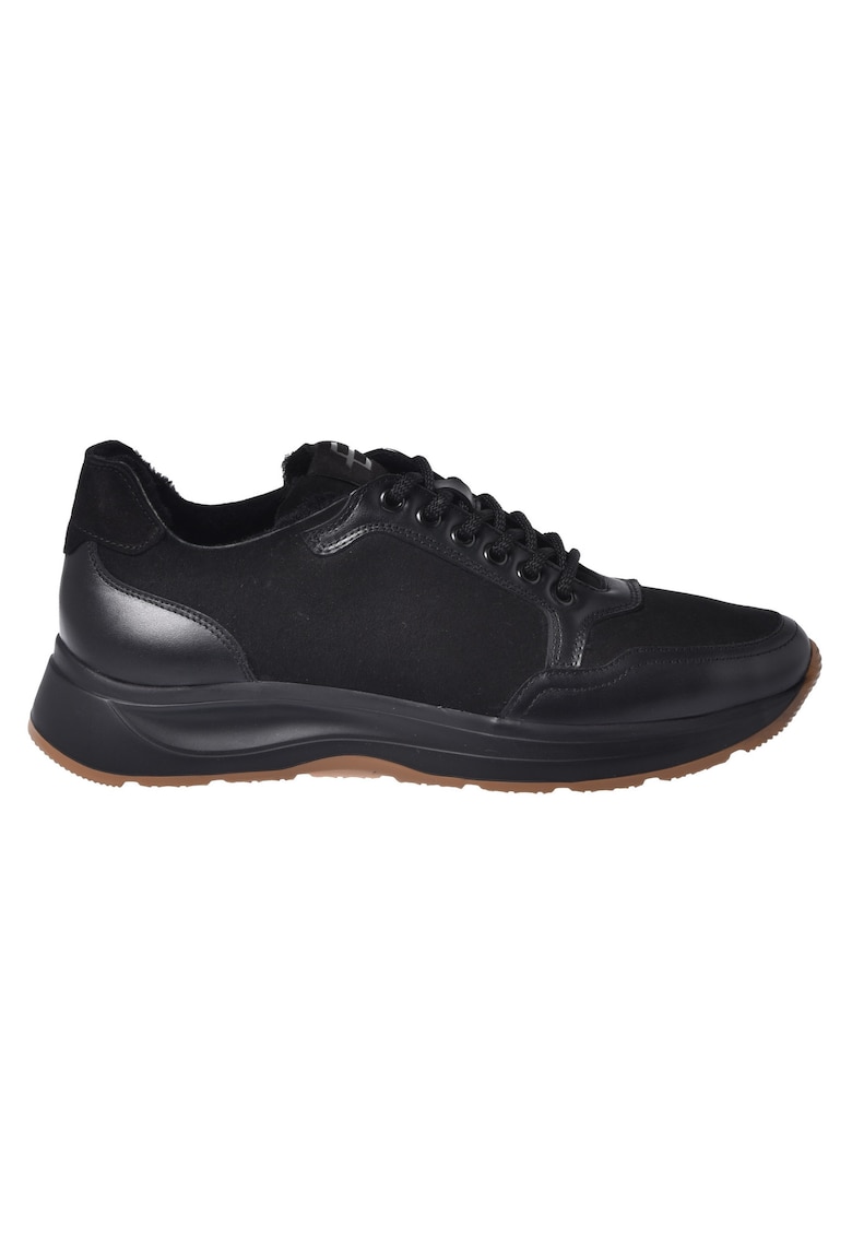 Baldinini Pantofi sport cu garnituri de piele intoarsa si piele - Negru