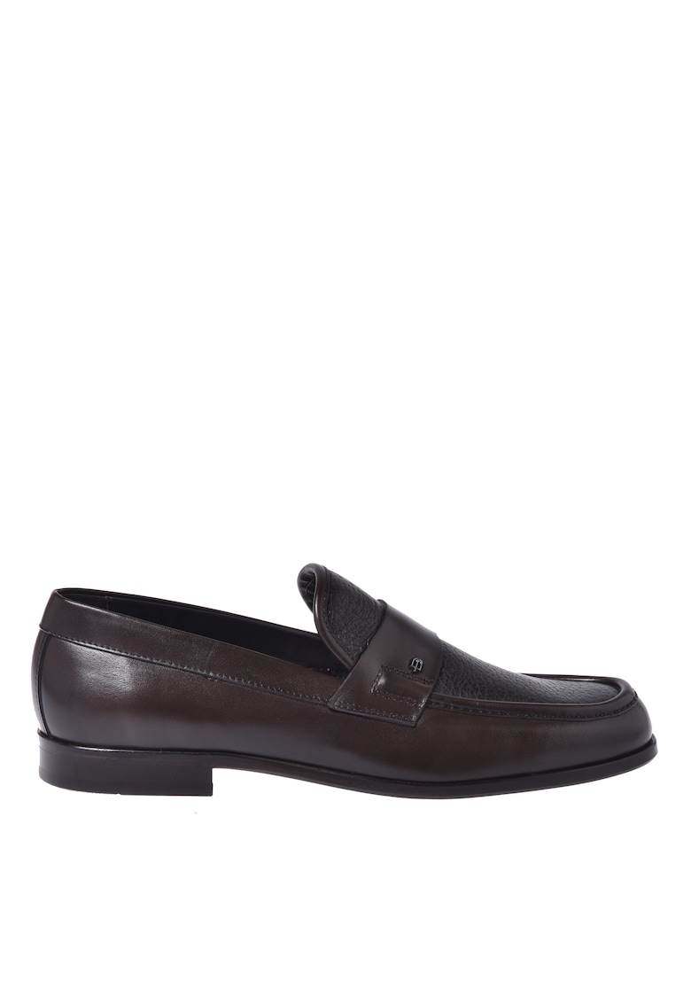 Pantofi loafer de piele cu varf ascutit