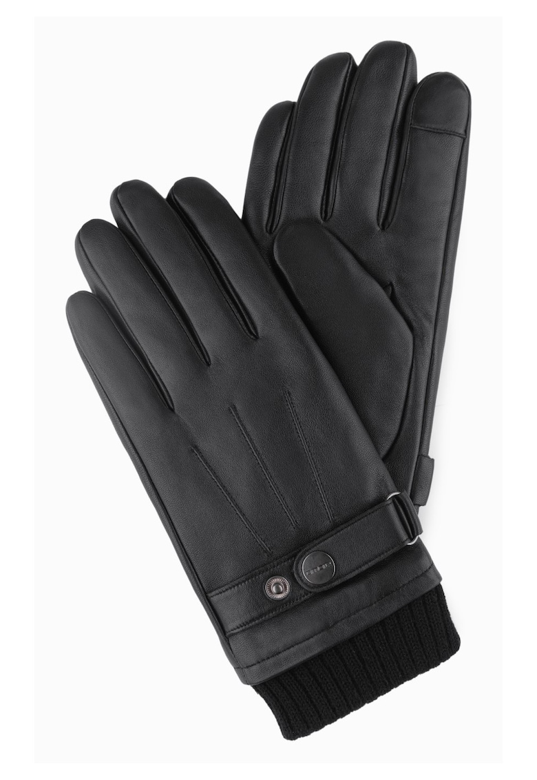 Manusi din piele OM-ACGL-0128 - Negru