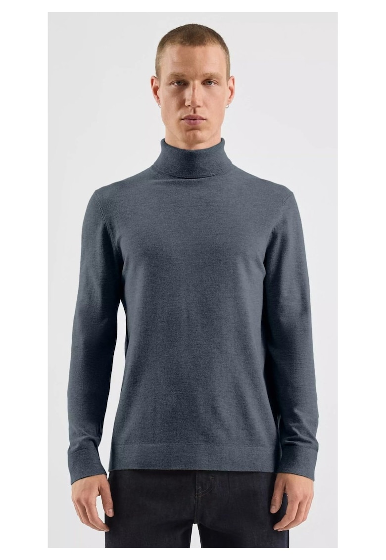 Q/S by s.Oliver Pulover tricotat barbati - cu guler inalt - croiala Regular fit