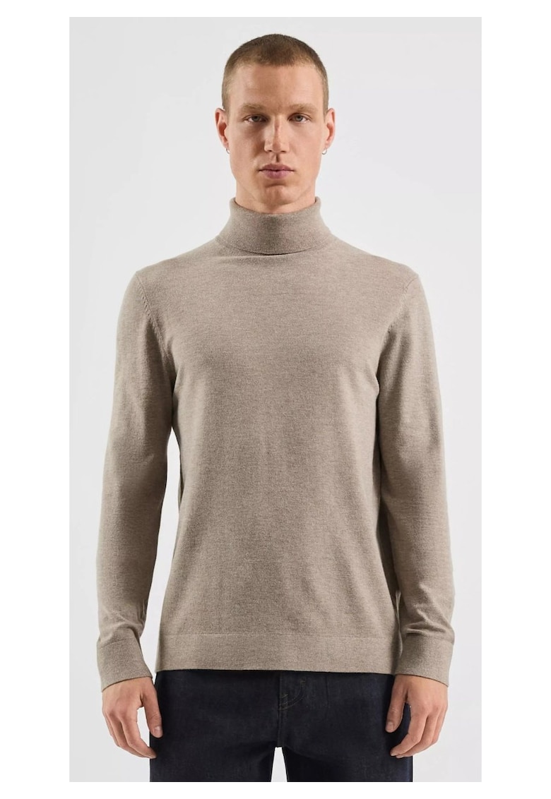 Q/S by s.Oliver Pulover tricotat barbati - cu guler inalt - croiala Regular fit