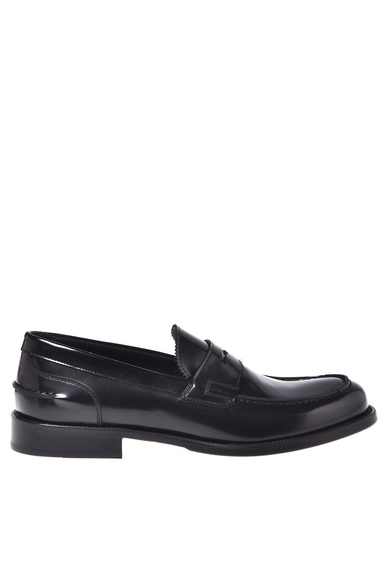 Pantofi loafer din piele cu model uni