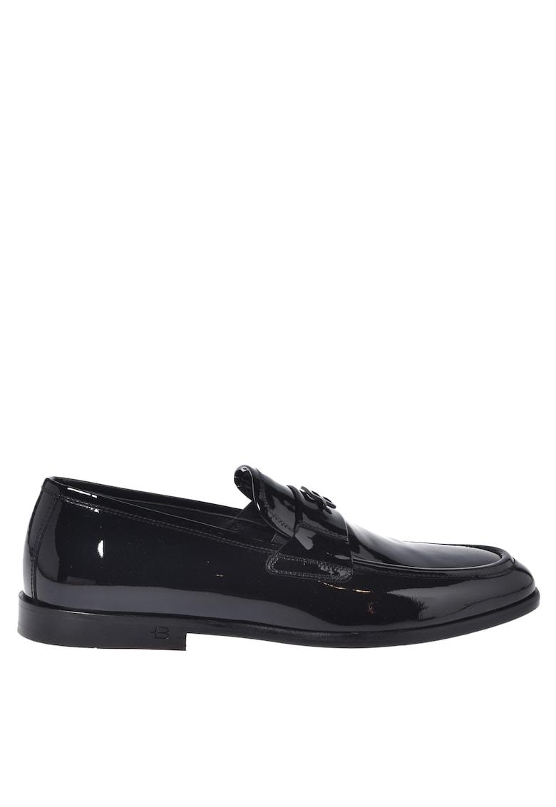 Pantofi loafer din piele lacuita