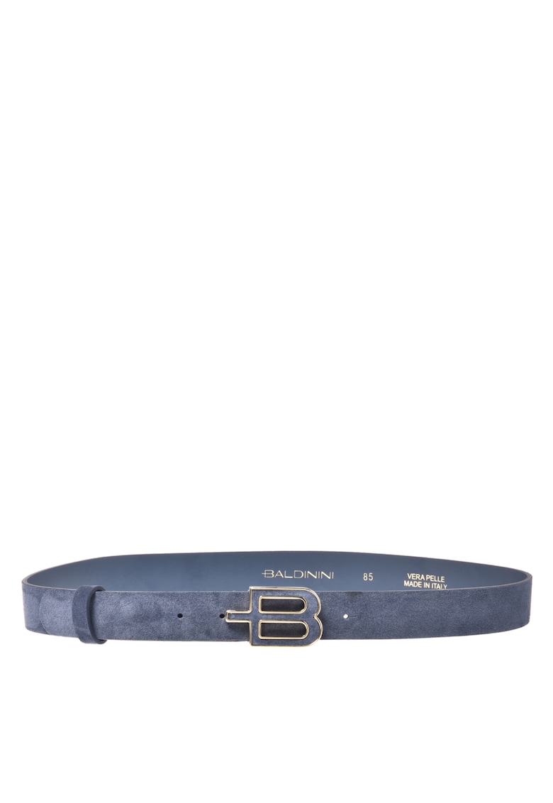 Curea din piele intoarsa cu catarama cu logo