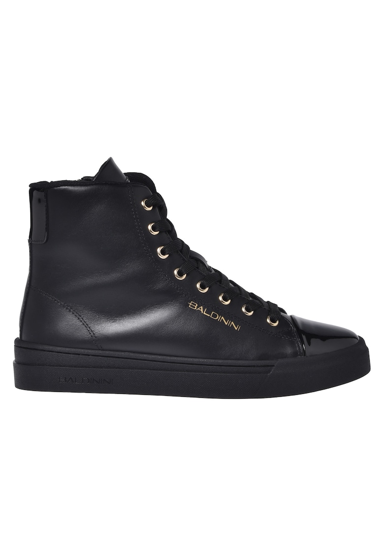 Baldinini Pantofi sport mid-high din piele - Negru