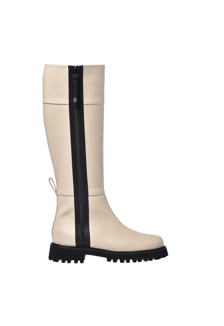 Cizme inalte pana la genunchi din piele