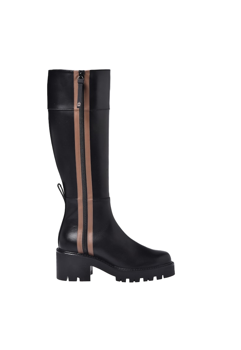 Cizme inalte pana la genunchi din piele