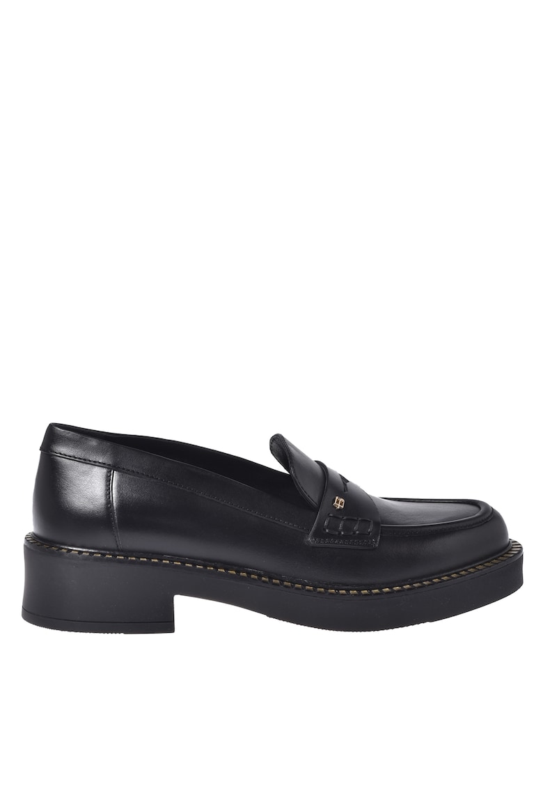 Pantofi loafer din piele cu monogama discret aplicata