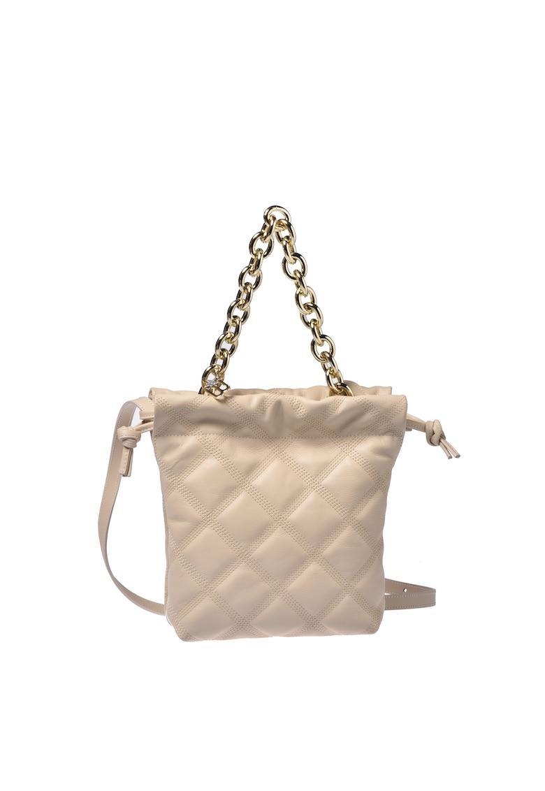 Geanta crossbody din piele cu bareta din lant