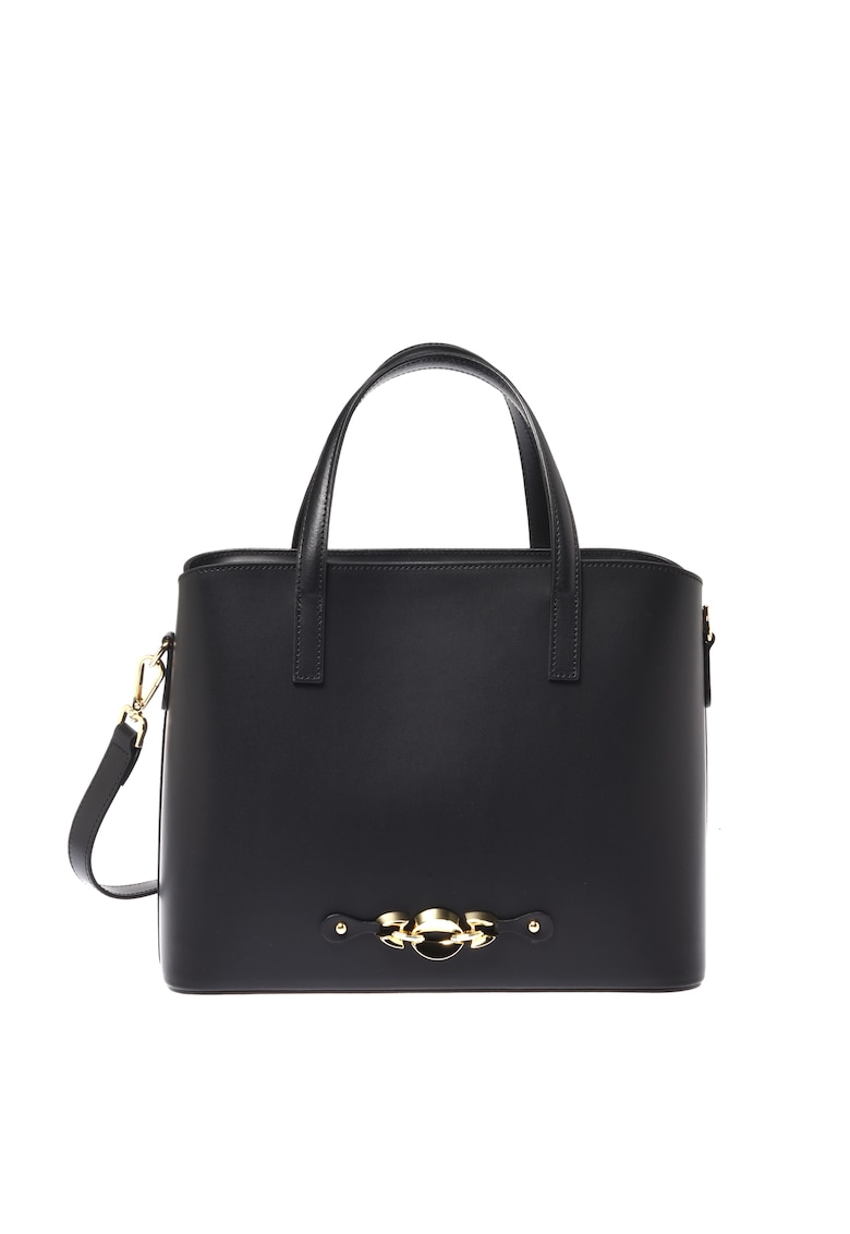 Geanta din piele cu maner