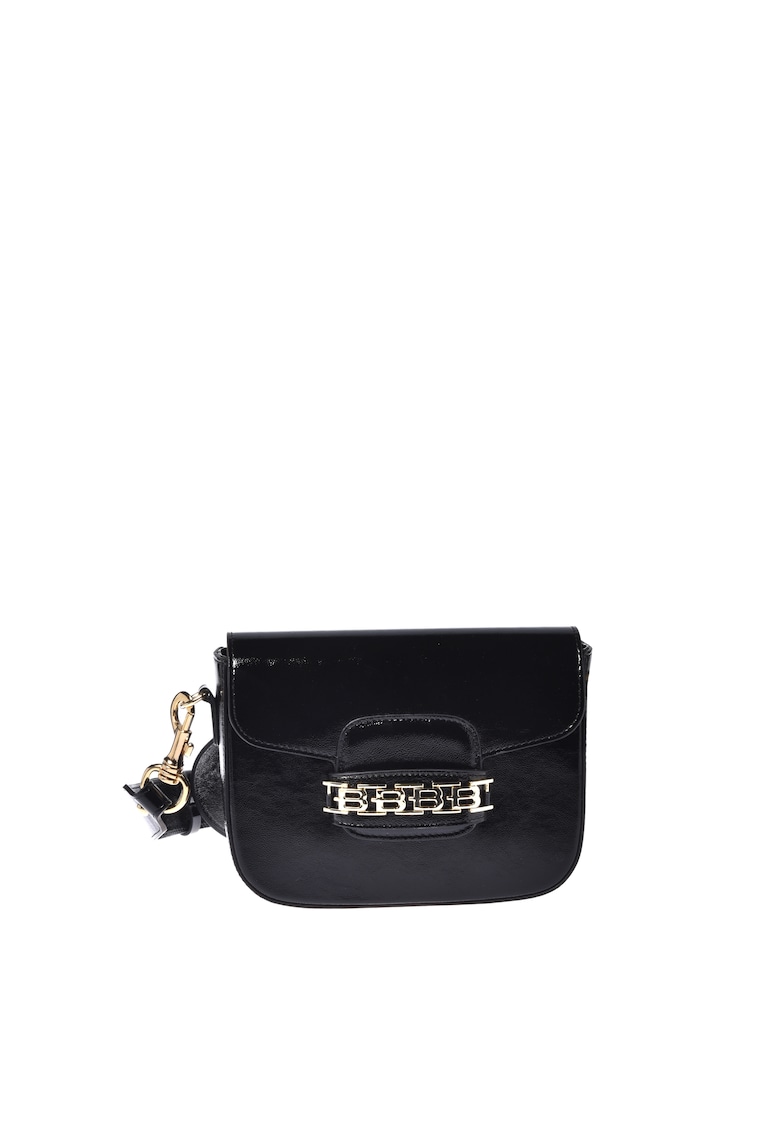 Geanta crossbody din piele cu model monograma