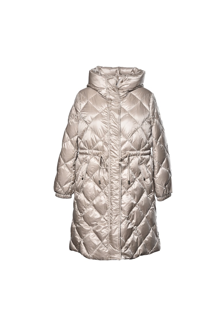 Geaca parka cu umplutura de puf si gluga