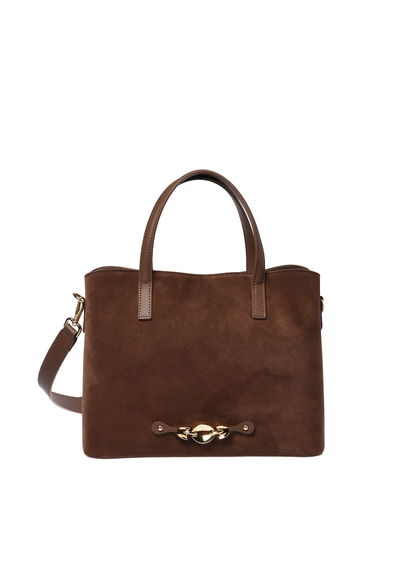 Geanta tote din piele intoarsa