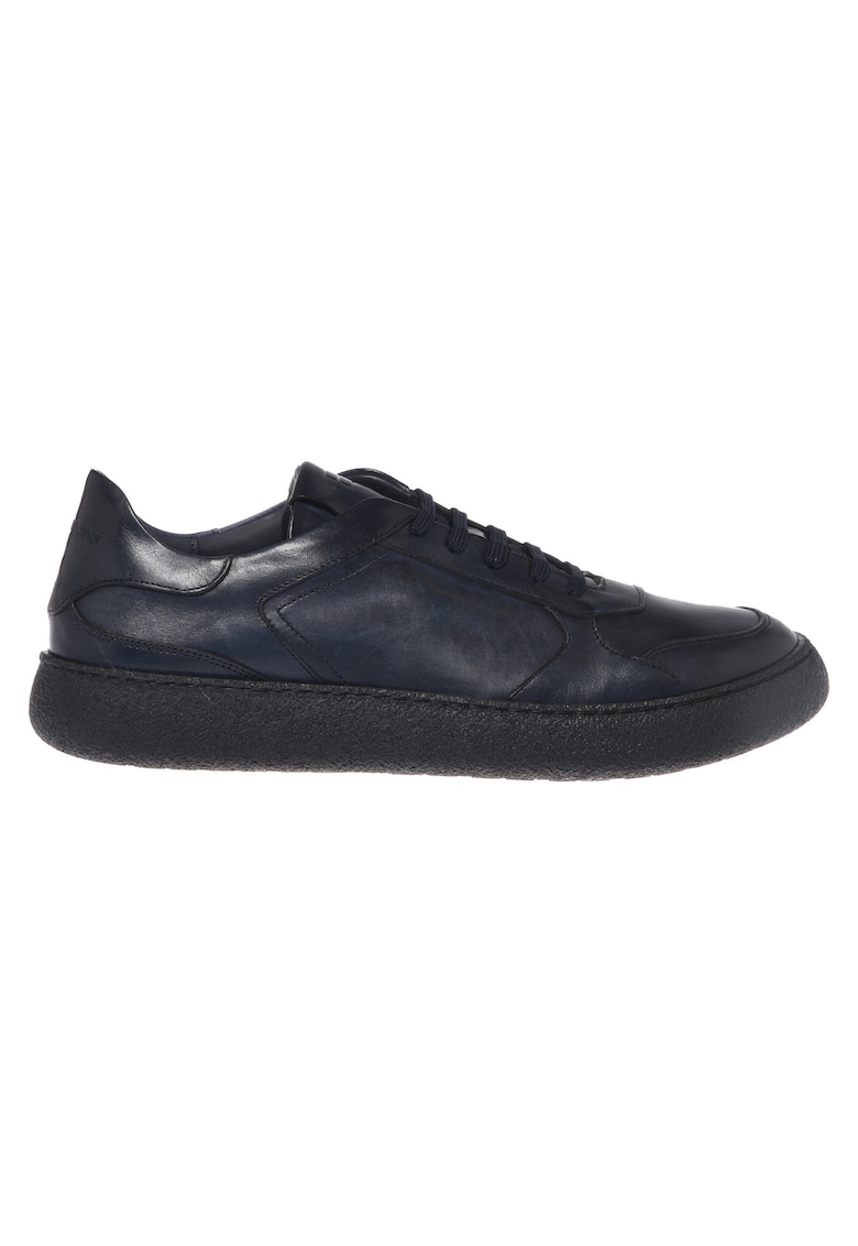 Pantofi sport low-cut din piele - Albastru